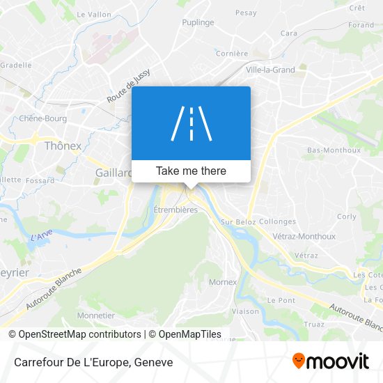 Carrefour De L'Europe map