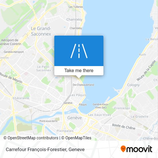 Carrefour François-Forestier map