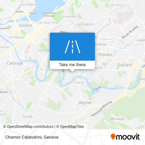 Chemin Calandrini map