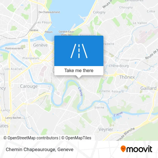 Chemin Chapeaurouge map