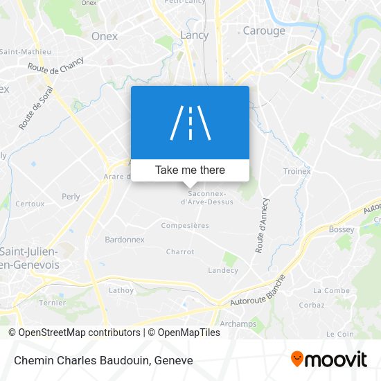 Chemin Charles Baudouin map