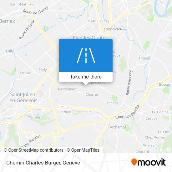Chemin Charles Burger map