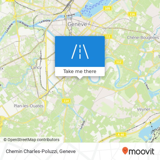 Chemin Charles-Poluzzi Karte