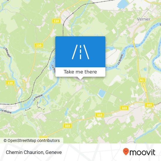 Chemin Chaurion map