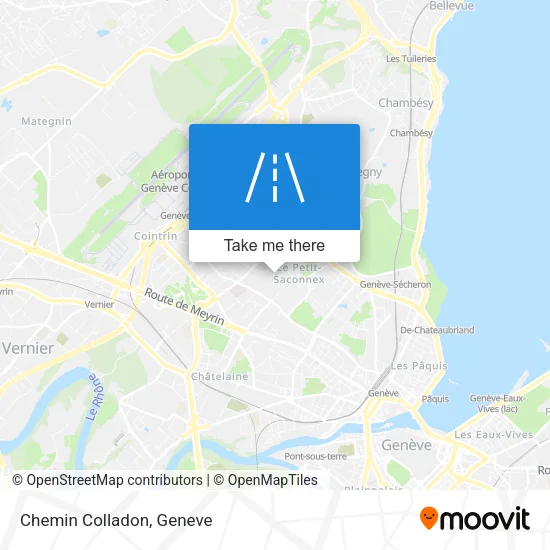Chemin Colladon map