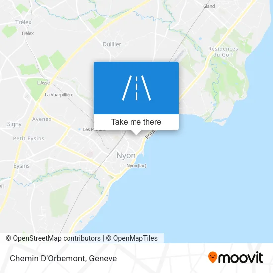 Chemin D'Orbemont map