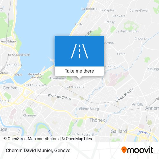 Chemin David Munier map