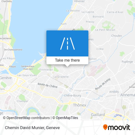 Chemin David Munier map