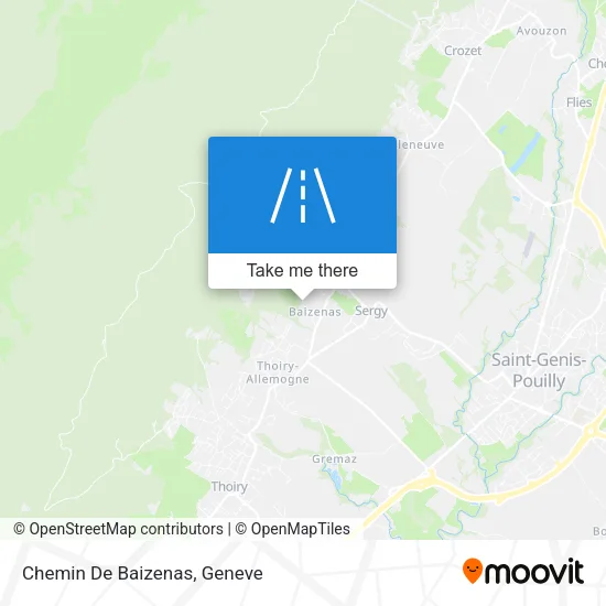 Chemin De Baizenas map