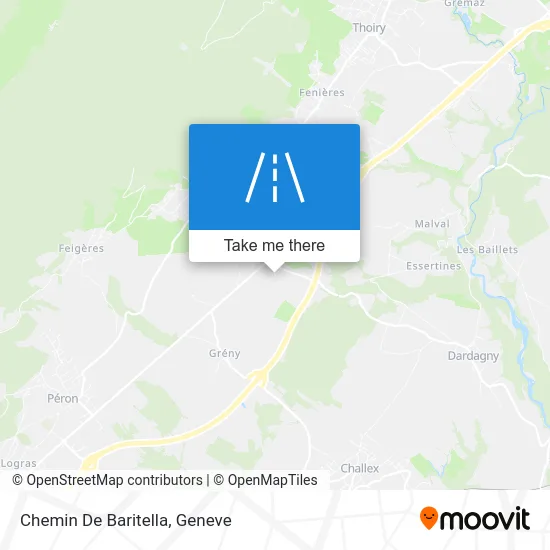 Chemin De Baritella map