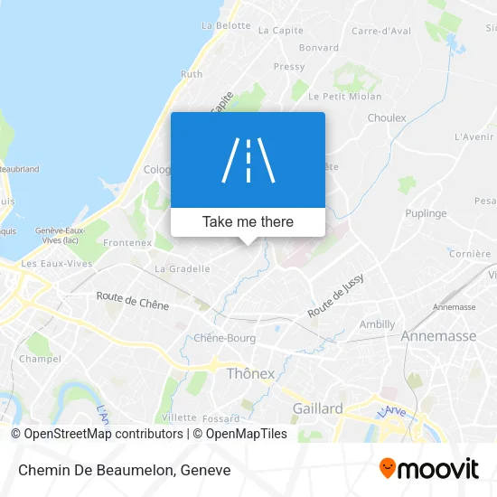 Chemin De Beaumelon map