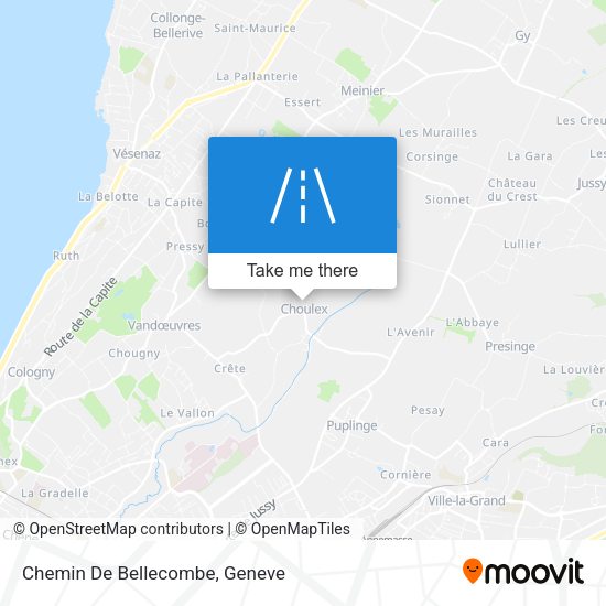 Chemin De Bellecombe map