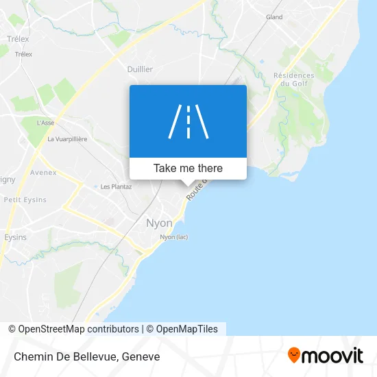 Chemin De Bellevue map