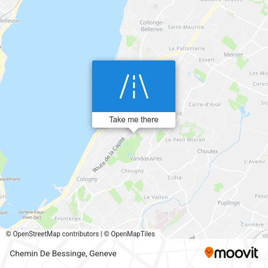Chemin De Bessinge map
