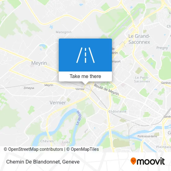 Chemin De Blandonnet map
