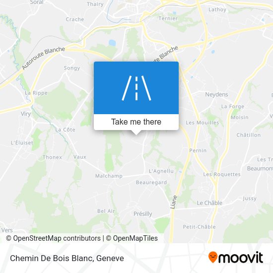 Chemin De Bois Blanc map
