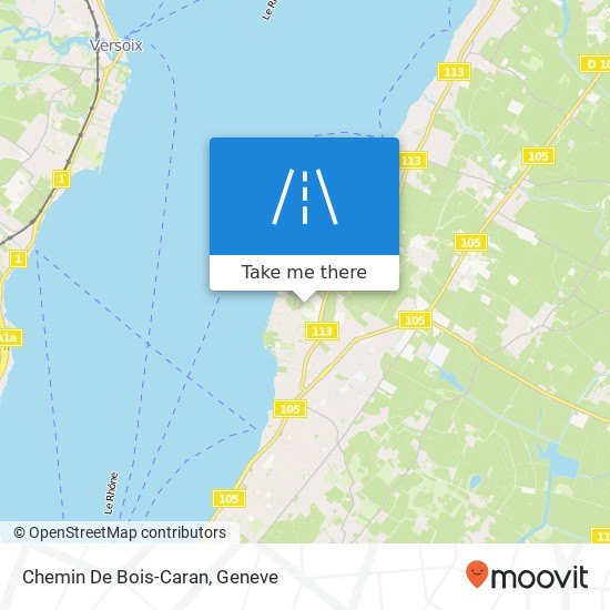 Chemin De Bois-Caran Karte