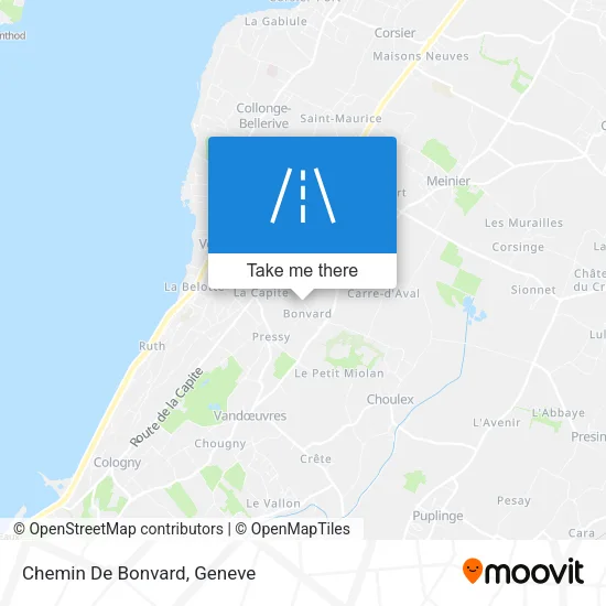Chemin De Bonvard map