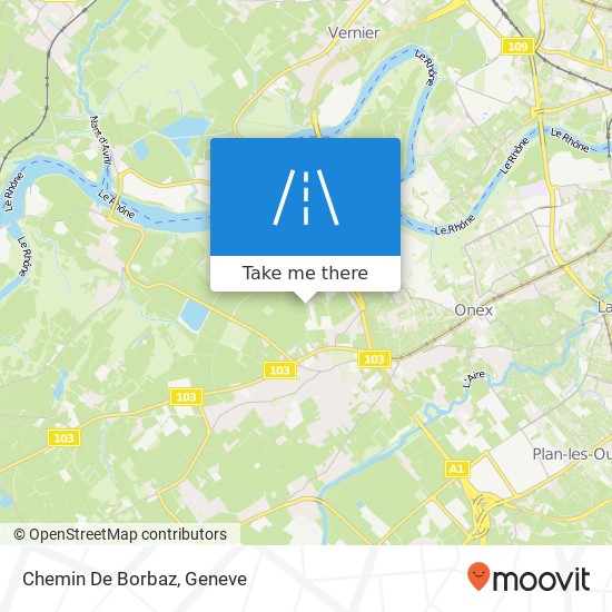 Chemin De Borbaz map