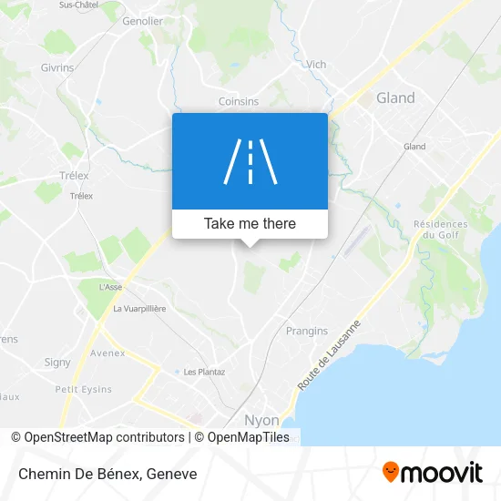 Chemin De Bénex map