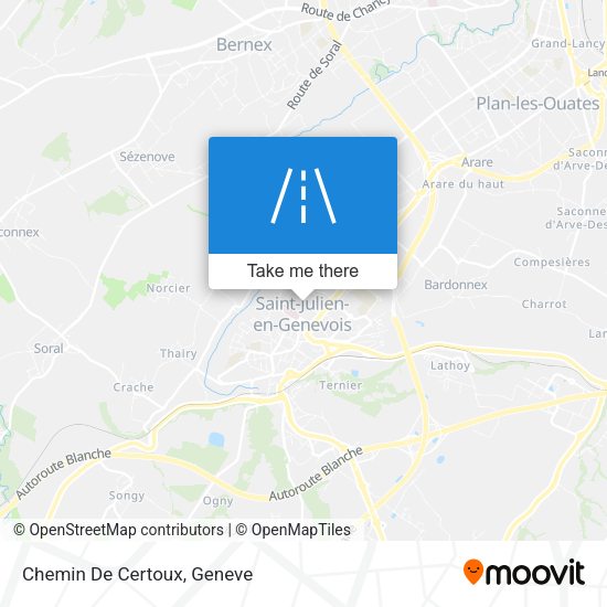 Chemin De Certoux map
