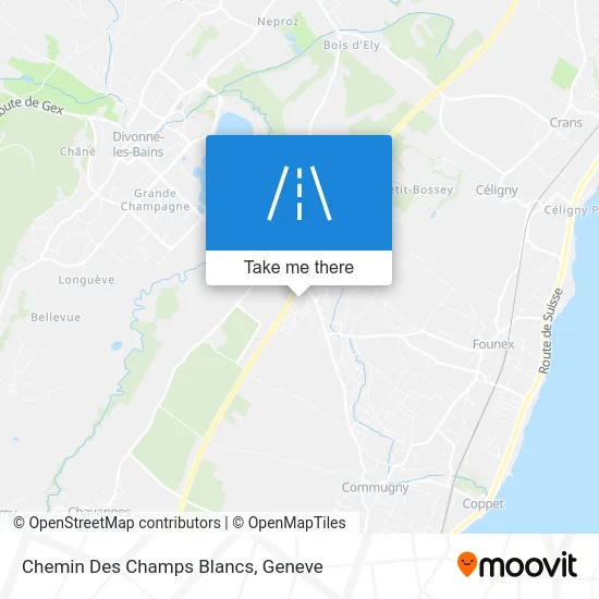 Chemin Des Champs Blancs map