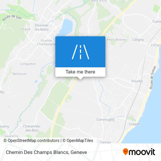 Chemin Des Champs Blancs map