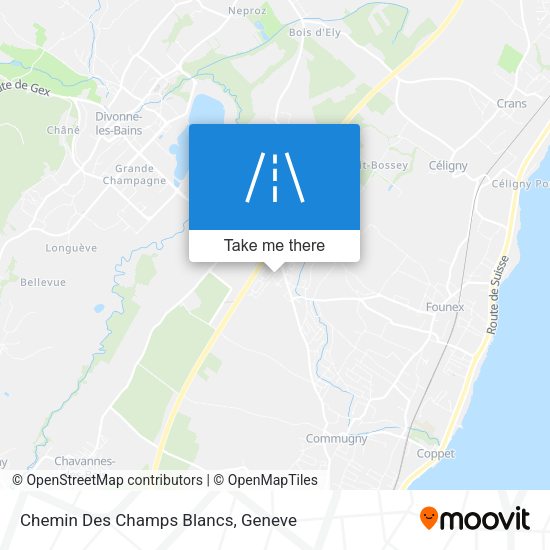 Chemin Des Champs Blancs map