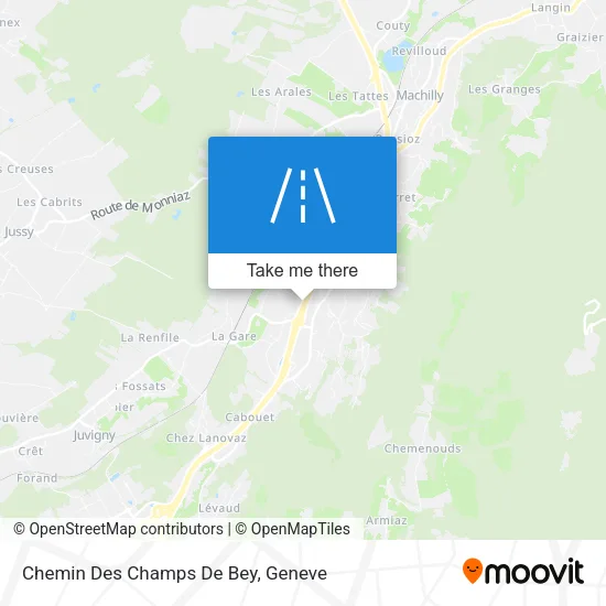 Chemin Des Champs De Bey plan
