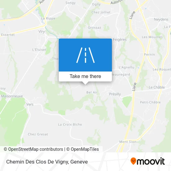 Chemin Des Clos De Vigny map