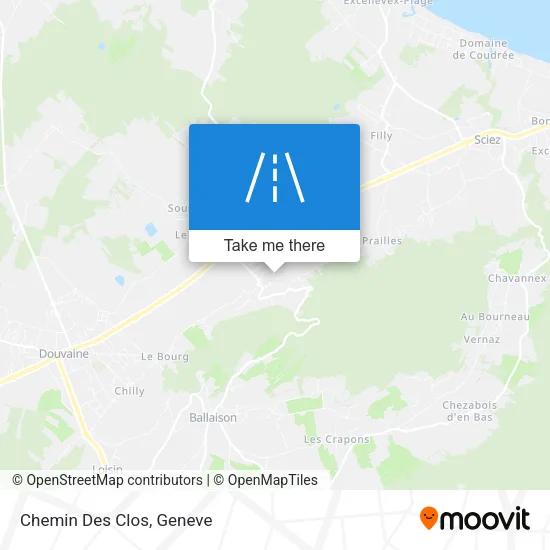 Chemin Des Clos map