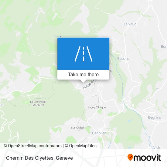 Chemin Des Clyettes map