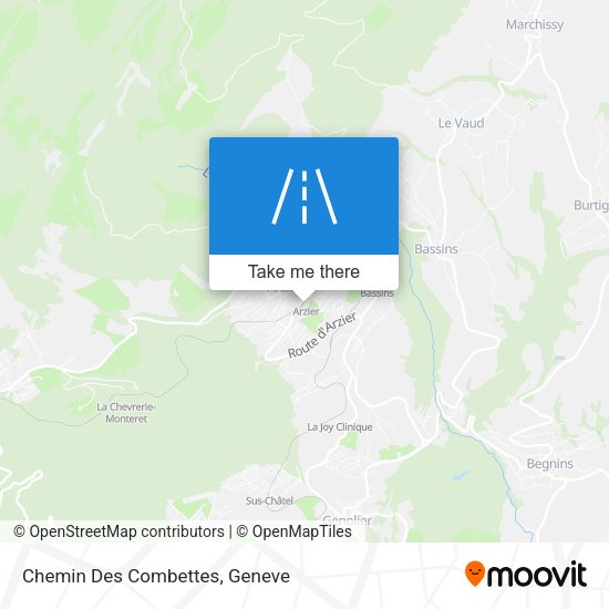 Chemin Des Combettes map
