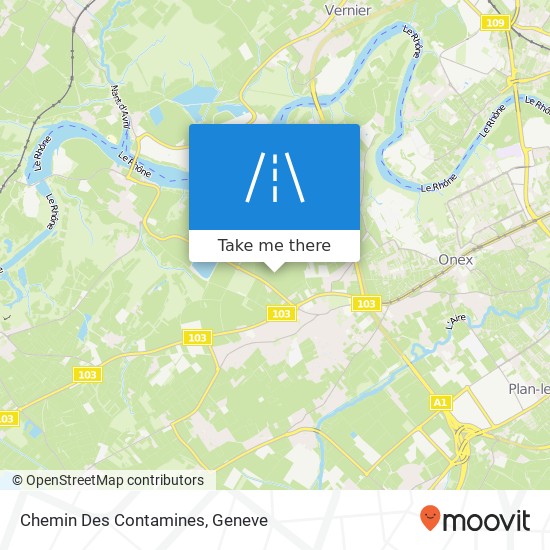 Chemin Des Contamines Karte