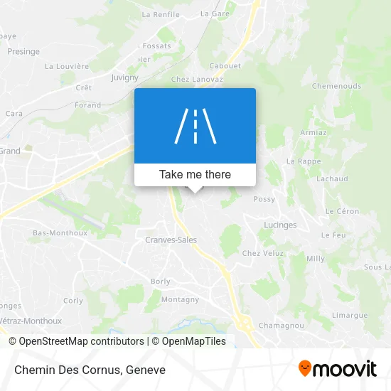 Chemin Des Cornus map