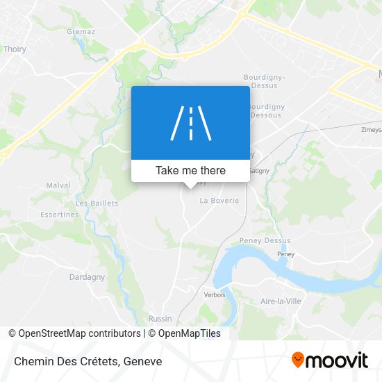Chemin Des Crétets map