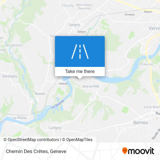 Chemin Des Crêtes map