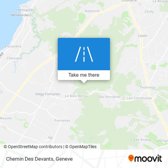 Chemin Des Devants map