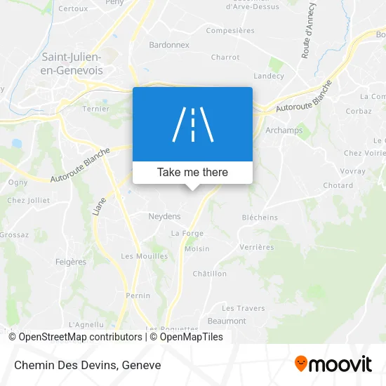 Chemin Des Devins map