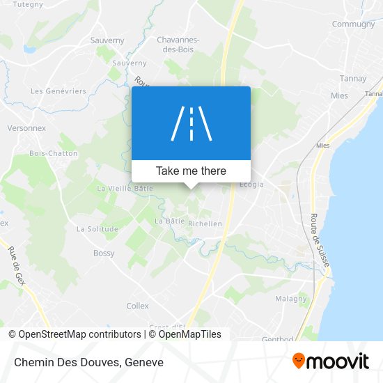 Chemin Des Douves map