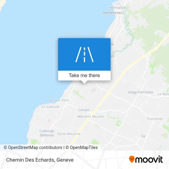 Chemin Des Echards map