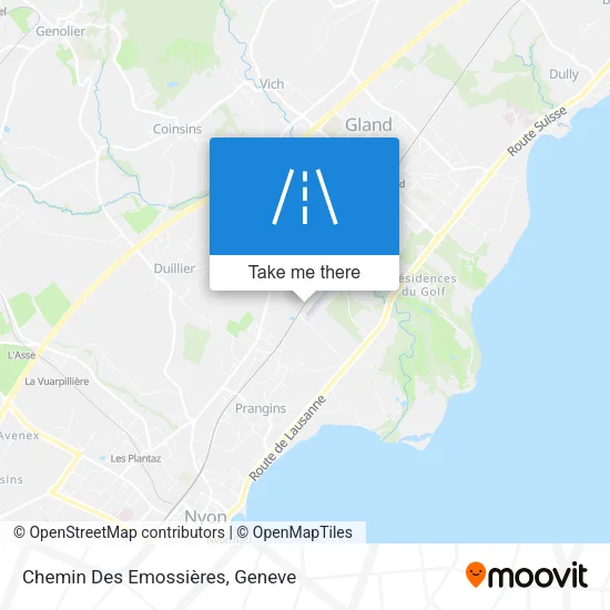 Chemin Des Emossières map