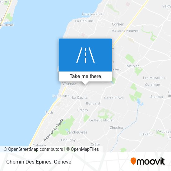 Chemin Des Epines map