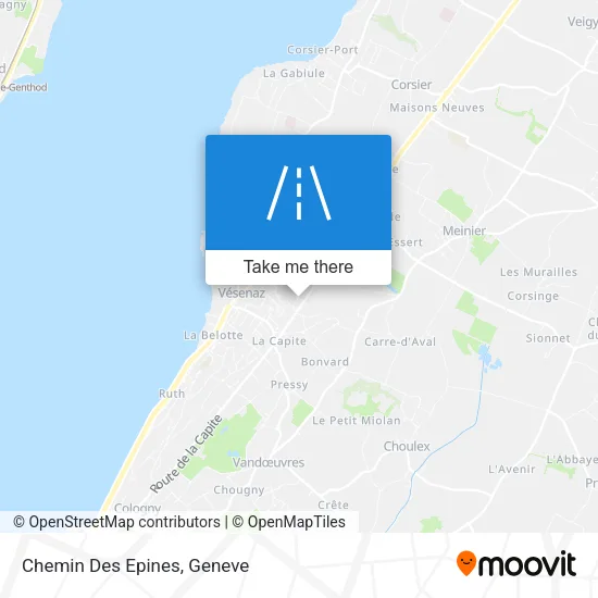 Chemin Des Epines map