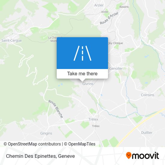 Chemin Des Epinettes map