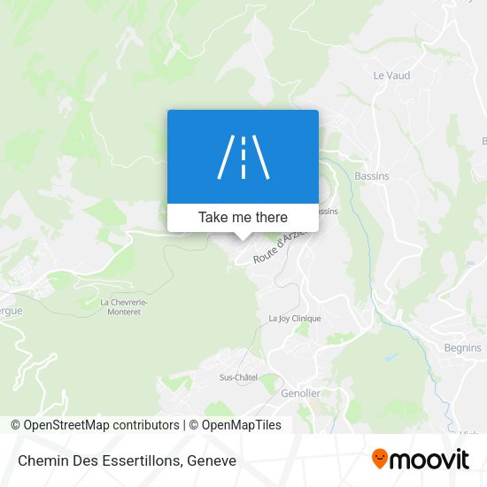 Chemin Des Essertillons map