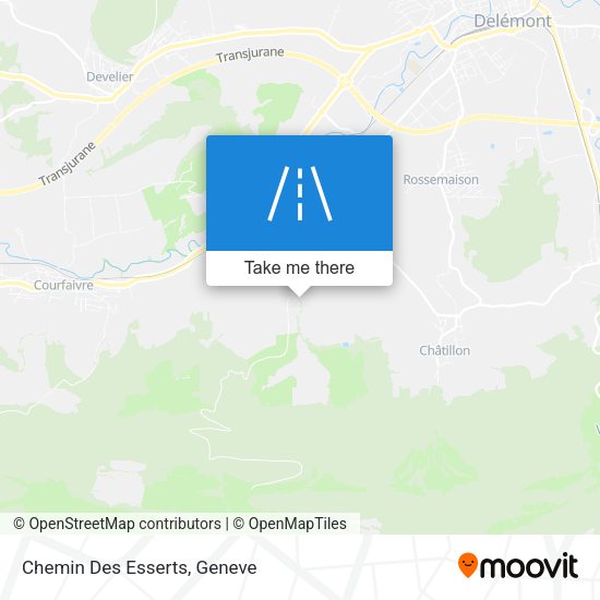 Chemin Des Esserts map