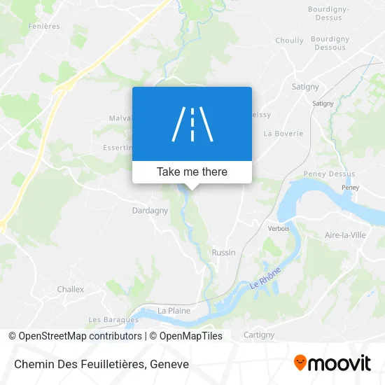 Chemin Des Feuilletières map
