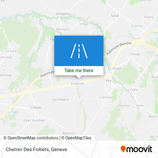 Chemin Des Folliets map