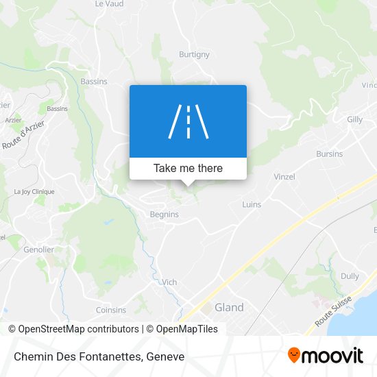 Chemin Des Fontanettes map